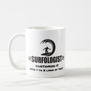 Personalisierter Surfer Kaffeetasse