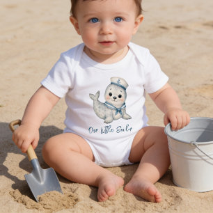 Personalisierter süßer Babyrobbe Baby Strampler