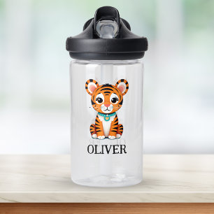 Personalisierter süßer Babytiger Trinkflasche