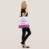 Personalisierter Süßer Bunter Boho Regenbogen Tasche (Am Model)
