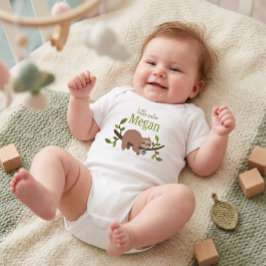 Personalisierter süßer Cartoon-Faultier-Body für B Baby Strampler