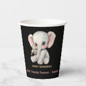 Personalisierter Süßer Erinnerungen Elefant Becher (Vorderseite)
