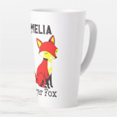 Personalisierter süßer Fuchs Milchtasse (Rechte Ecke)