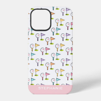 Personalisierter süßer Golfball-Tee und Pins iPhone 12 Pro Hülle