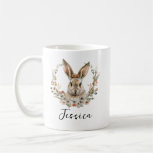Personalisierter süßer Hase Adorable Kaninchen-T Kaffeetasse