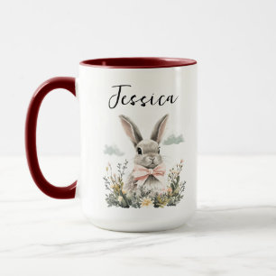 Personalisierter süßer Hase Adorable Kaninchen-T Tasse