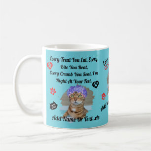 Personalisierter süßer Katzenbecher für Katzenlieb Kaffeetasse