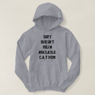 Personalisierter süßer Katzenliebhaber Grau und Sc Hoodie