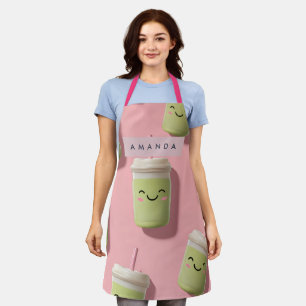 Personalisierter Süßer Kawaii Pastell Smoothie Mat Schürze