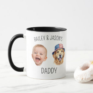 Personalisierter süßer Kinder-Babys Gesicht 2 Foto Tasse