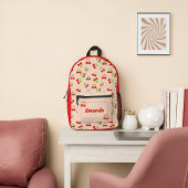 Personalisierter süßer Kirsch-Dessert Bedruckter Rucksack