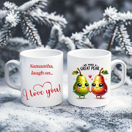 Personalisierter süßer Lebensmittelbecher Romantis Kaffeetasse