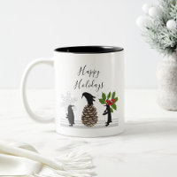 Personalisierter süßer lustiger Pinguin Weihnachte