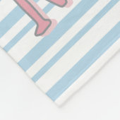 Personalisierter süßer Panda Fleecedecke (Ecke)