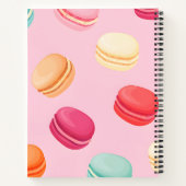 Personalisierter süßer Pastell-Macarons-Genuss Notizblock (Rückseite)