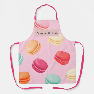 Personalisierter süßer Pastell-Macarons-Genuss Schürze