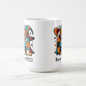 Personalisierter Süßer Patchwork-Geist Halloween Kaffeetasse (Mittel)