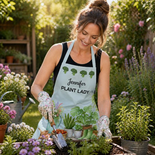 Personalisierter süßer Plant Lady Garten Schürze