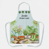Personalisierter süßer Plant Lady Garten Schürze (Vorderseite)
