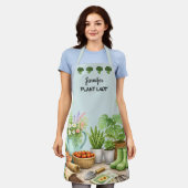 Personalisierter süßer Plant Lady Garten Schürze (Getragen)