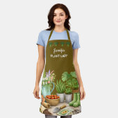 Personalisierter süßer Plant Lady Garten Schürze (Getragen)