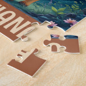 Personalisierter süßer skurriler Giraffe Puzzle (Seite)