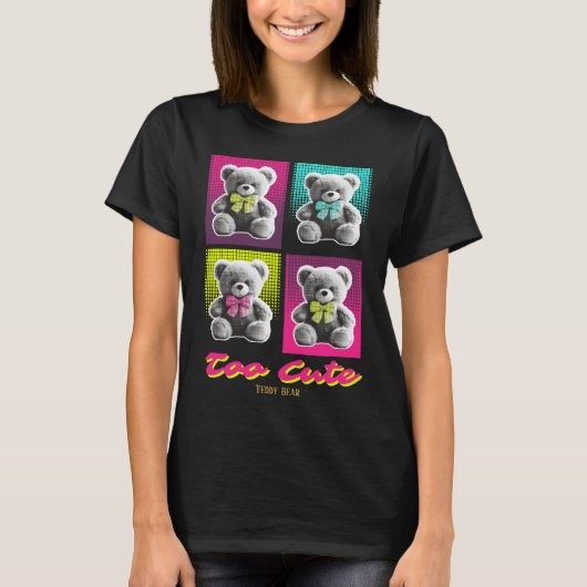 Personalisierter süßer Teddybär T-Shirt (Vorderseite)