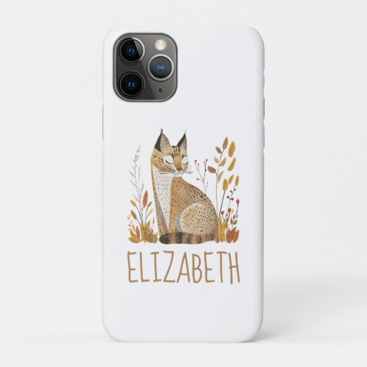 Personalisierter süßer Waldluchs Case-Mate iPhone Hülle (Rückseite)