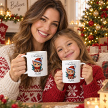 Personalisierter süßer Weihnachts-Kätzchen-Becher