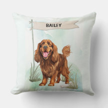 Personalisierter Sussex Spaniel Wasserfarben-Hund