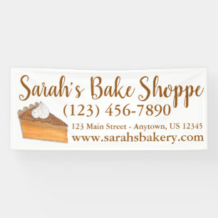 Personalisierter Süßkartoffelkuchen Bäckerei Banner
