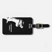 Personalisierter T-Rex Dinosaur Gepäckträger Gepäckanhänger (Vorderseite horizontal)