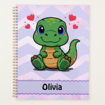 Personalisierter T-Rex-Dinosaurier-Planer