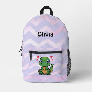Personalisierter T-Rex-Dinosaurier-Rucksack Bedruckter Rucksack