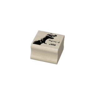 Personalisierter T-Rex Gummistempel
