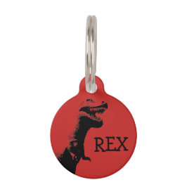 Personalisierter T-Rex Haustiermarke