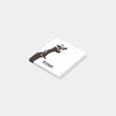 Personalisierter T-Rex Post-it Klebezettel (angewinkelt)