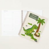 Personalisierter T-Rex Süßer Dinosaurier-Schulplan Planer (Anzeige)