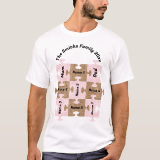 Personalisierter T - Shirt für Familien - neun Puz