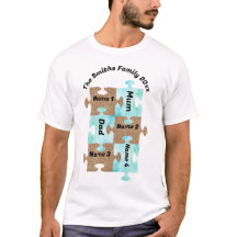 Personalisierter T - Shirt für Familien - sechs Pu