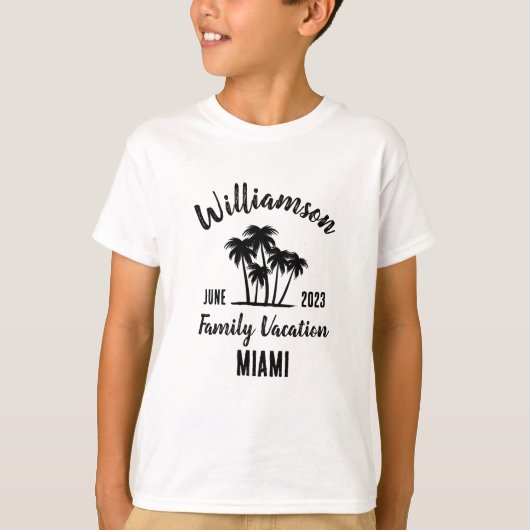 Personalisierter T - Shirt für Familienurlaub (Vorderseite)