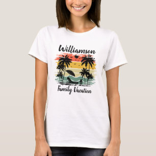 Personalisierter T - Shirt für Familienurlaub