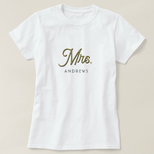 Personalisierter T - Shirt für Hochzeitsfeiern (Design vorne)