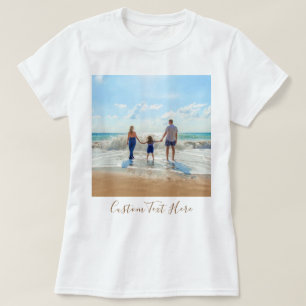 Personalisierter T - Shirt für Ihr Foto mit Text