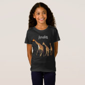 Personalisierter T - Shirt Giraffe (Vorne ganz)