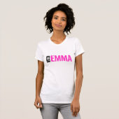 Personalisierter T - Shirt "I Am Emma" oder Ihr Na (Vorne ganz)