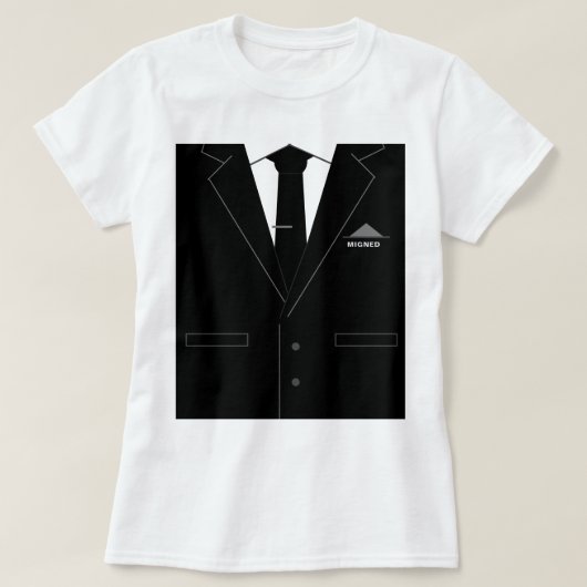 Personalisierter T - Shirt mit Business Anzug (Design vorne)