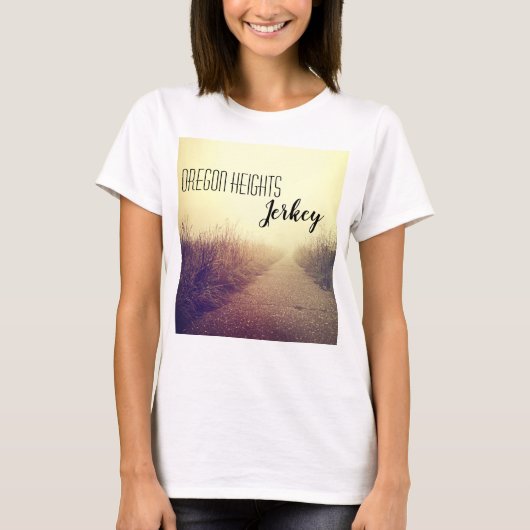 Personalisierter T - Shirt Sunrise Pathway Walk (Vorderseite)