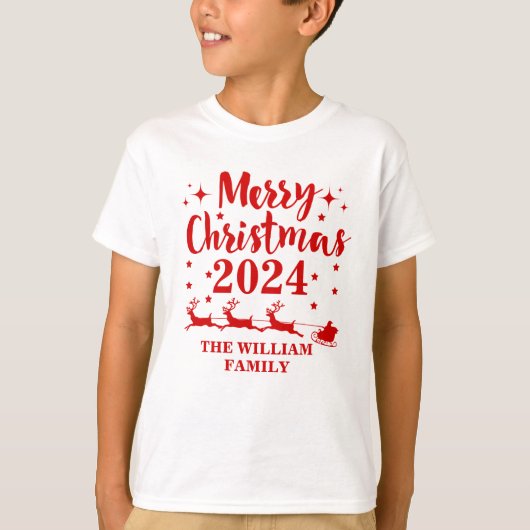 Personalisierter T - Shirt zu Weihnachten (Vorderseite)