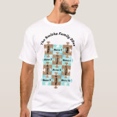 Personalisierter T - Shirt - Zwölf Puzzleteile (Vorderseite)